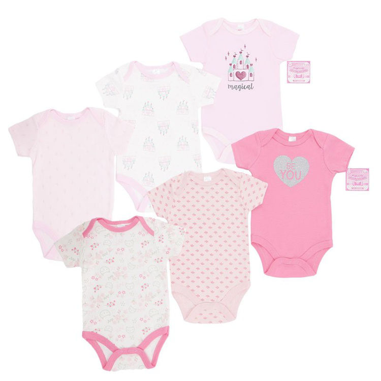 Picture of BG122- 3 PACK COTTON GIRLS GROWS/BODYSUITS